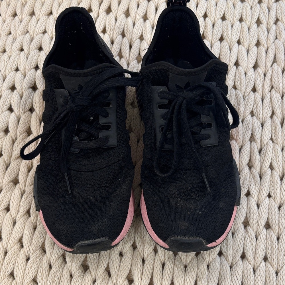 adidas Black and Pink Women's Athletic Shoes